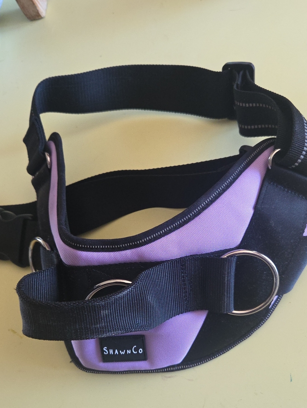 ShawnCo XL Purple & Black Dog Harness
